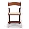 Atlas Commercial Products Wood Folding Chair, Fruitwood with Ivory Pad WFC5FWIP - alternate 3